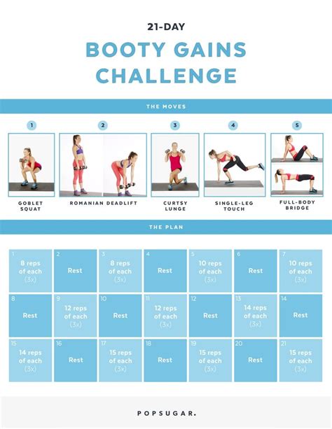 Our 21 Day Booty Gains Challenge Is Here To Build Your Backside Best Butt Workouts For Women