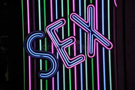Poster Of Neon With The Word Sex In Colors Stock Image Image Of Front Illuminated 23601821