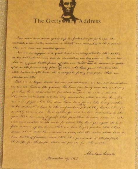 The Gettysburg Address on Art Parchment from carolines-collectibles on Ruby Lane