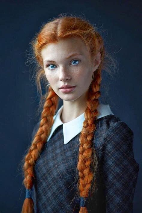 Stunning Ginger Red Hair Foto Portrait Portrait Photography People