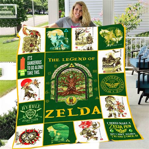 Legend Of Zelda Breath Of The Wild Blanket Custom Sizes And Colors