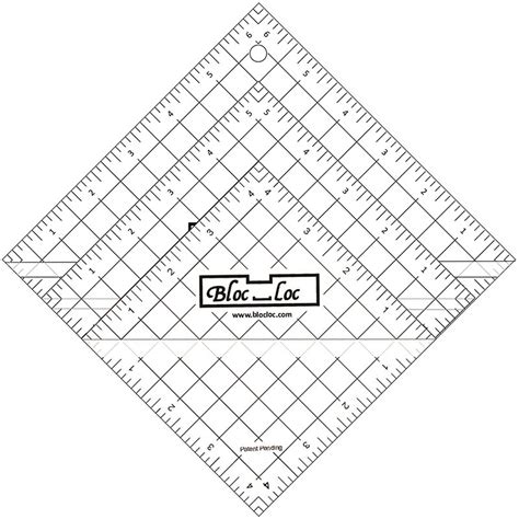 Bloc Loc Half Square Triangle Ruler Set 5 752106233911
