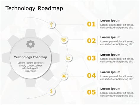 Steps Technology Roadmap Powerpoint Template Slidemodel Technology