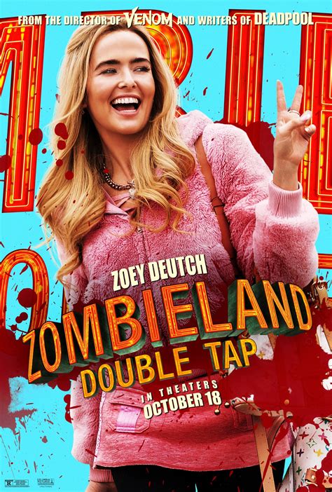 zombieland double tap 2019 character poster zoey deutch as madison zombieland photo