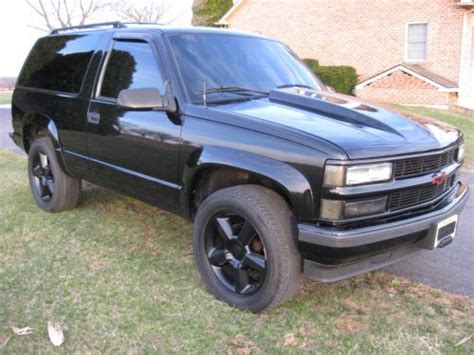 Buy Used 1997 Chevy Tahoe Sport 2 Door Black Grey Leather Excellent