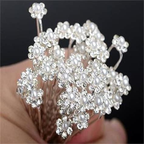 Buy 20pcs Flower Bridal Wedding Hair Pins