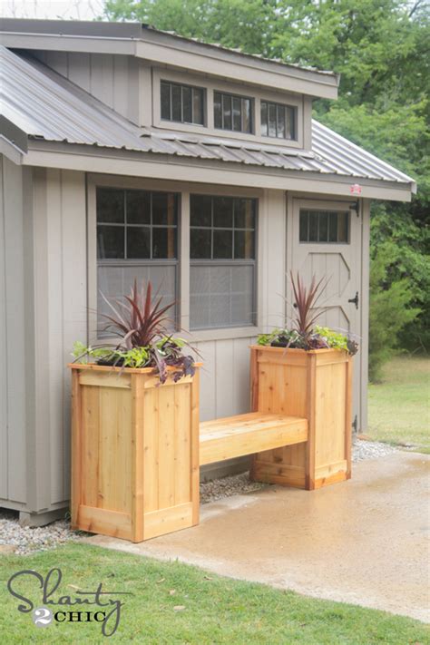 For more information, check out these diy instructions via anikas diy life. DIY Planter Box Bench - Shanty 2 Chic