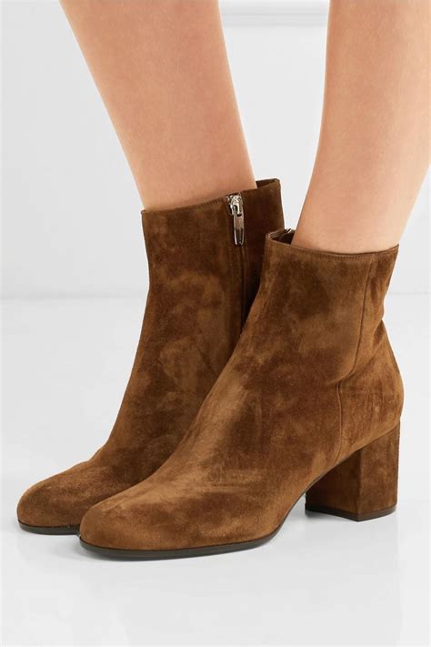 Gianvito Rossi Womens Margaux 60 Suede Ankle Boots Brown Brown Boots ⋆
