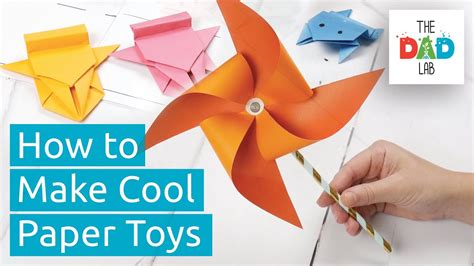 5 Simple Diy Paper Toys To Make With Kids Youtube