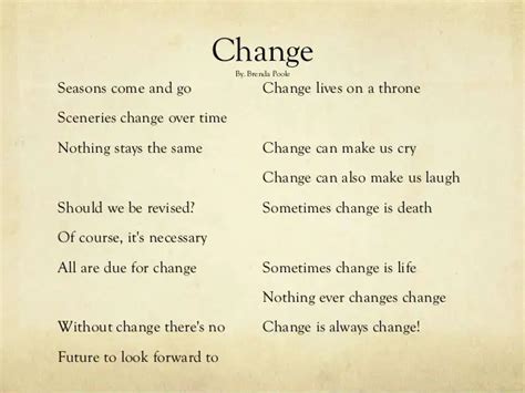 Change Poems