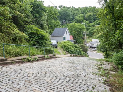 Canton Avenue In Pittsburgh The Steepest Street In The United States