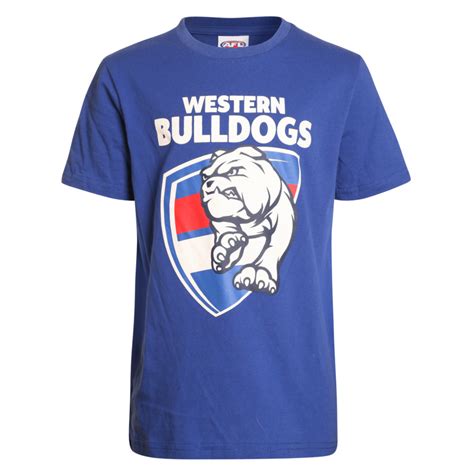 In late 1996, the club changed its playing name to the western bulldogs to market the club more broadly, specifically the western suburbs of melbourne. Western Bulldogs Toddlers Basic Logo T-Shirt