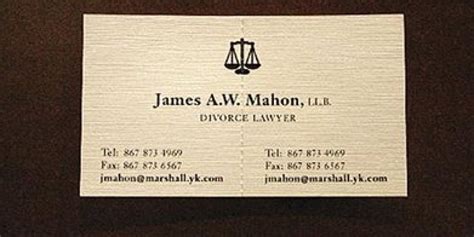 divorce attorneys business card