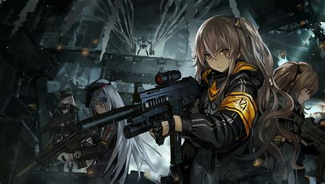Finding wallpapers for every taste. HD wallpaper: anime, anime girls, girls with guns | Wallpaper Flare