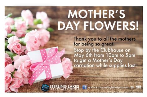 Mothers Day Resident Events Ideas Apartments Resident Retention Community Events