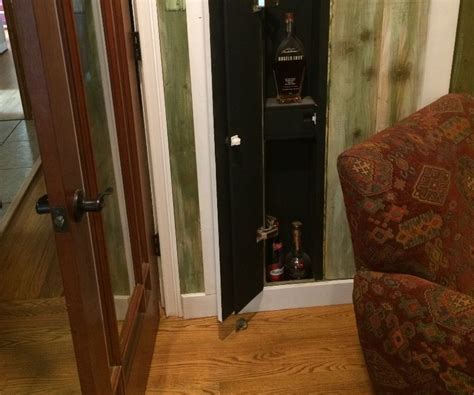 This small desk would be great for small offices or people living in limited space apartments. Hidden Wall Compartment! | Hidden compartments, Secret ...