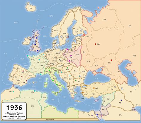 Europe Map 1936 Secretmuseum