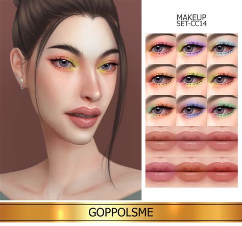 Goppols Me Makeup Set Makeup Cc Sims 4 Cc Makeup