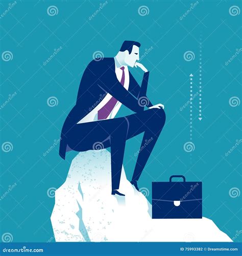 Thinker Stock Vector Illustration Of Metaphor Searching 75993382