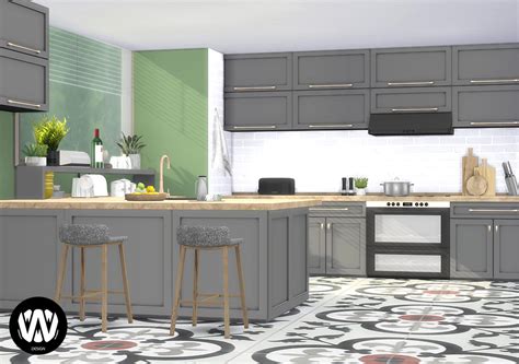 Sims 4 Cc Kitchen Opening The Sims Resource Avis Kitchen By