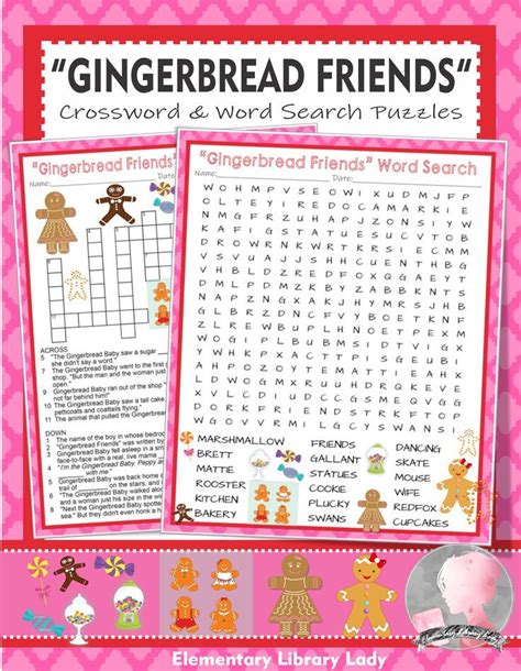 This Is A PDF Of Jan Brett S Gingerbread Friends Crossword Puzzle And