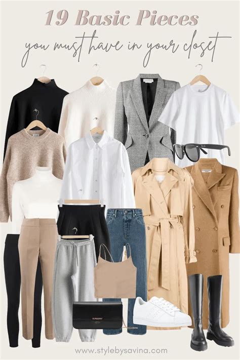 19 basic pieces you must have in your closet style by savina basic wardrobe pieces wardrobe