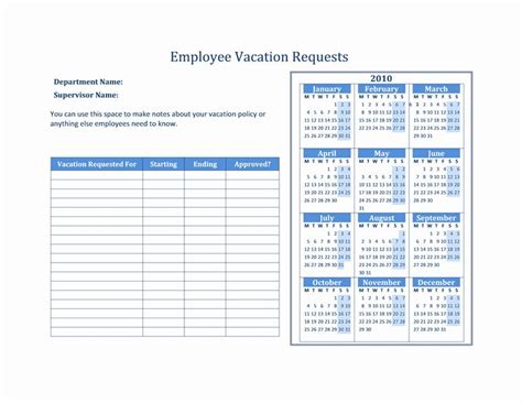 Employee Vacation Planner Template Excel Lovely 2014 Employee Vacation