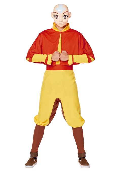 Avatar Aang Costume For Adults Avatar The Last Airbender Costumes