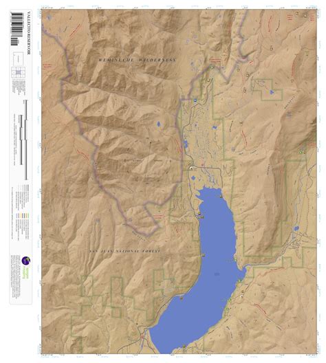 Vallecito Reservoir Colorado 75 Minute Topographic Map Color