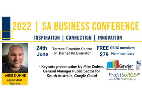 Sa Business Conference 2022 Gawler Business Development Group