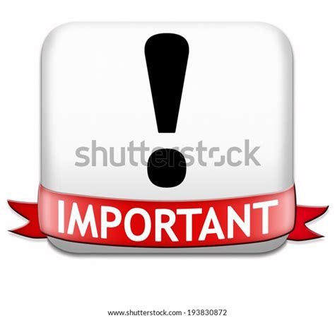Important Information Very Crucial Message Essential Stock Illustration