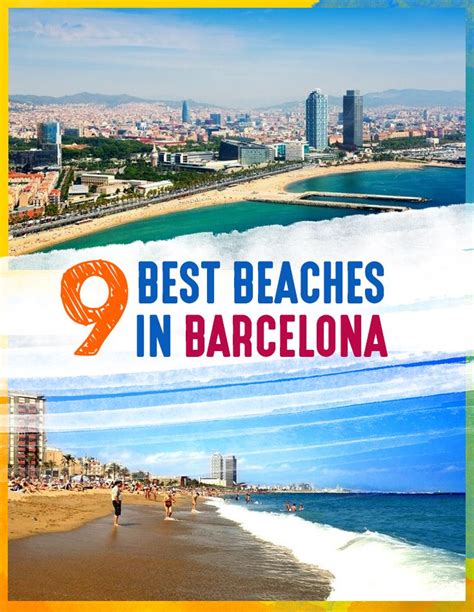 The Beach In Barcelona With Text Overlaying It That Says Best Beaches