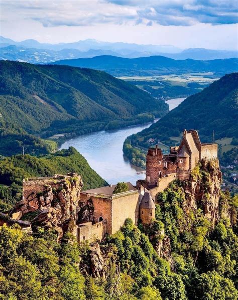 Aggstein Castle Ruin And Danube River At Sunset In Wachau What To Do