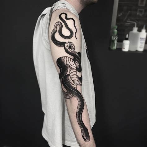 Awesome Snake Tattoo On The Arm Tattoos Ink Tattoo