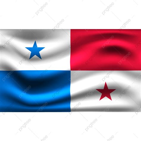 Bandeira Do Panamá Acenando Ilustração 3d Png Bandeira Do Panamá