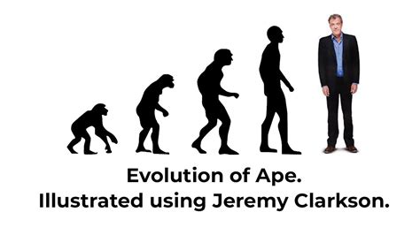 Evolution Of Ape Illustrated Using Jeremy Clarkson Youtube