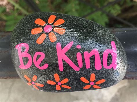 Be Kind Hand Painted Rock By Caroline The Kindness Rocks Project
