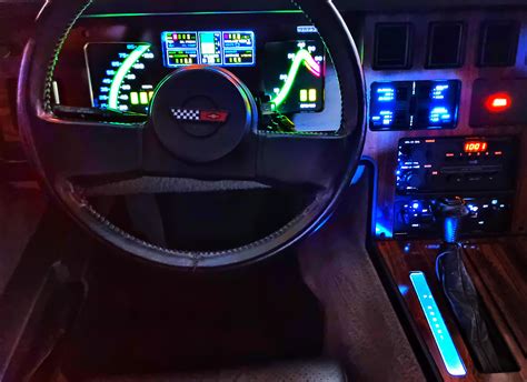 My 1984 C4 Corvette Digital Gauges Swapped The Lcd Lights For Led Ones