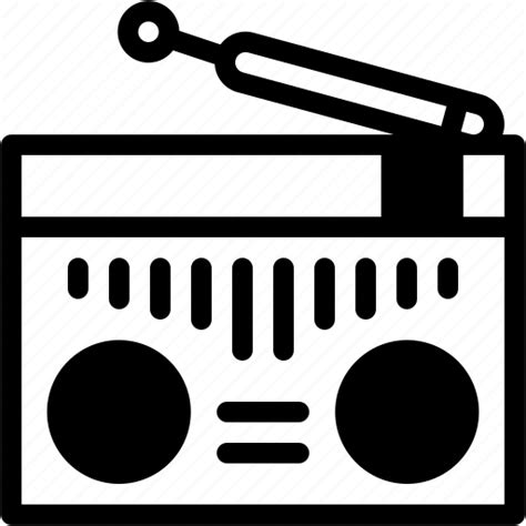 Radio Antenna Transistor Fm Audio Icon Download On Iconfinder