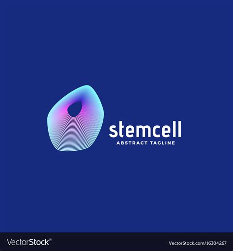 Stem Cell Abstract Sign Emblem Or Logo Royalty Free Vector