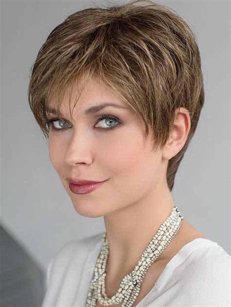 Cropped Straight Blonde Boycuts Hand Tied Synthetic Wigs Short Hair