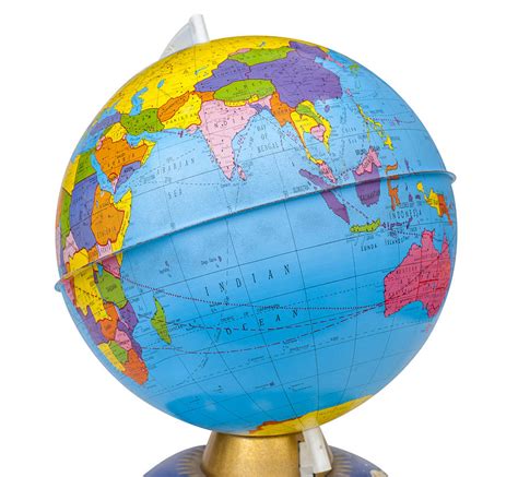 Old Rotating World Map Globe Photograph By Donald Erickson