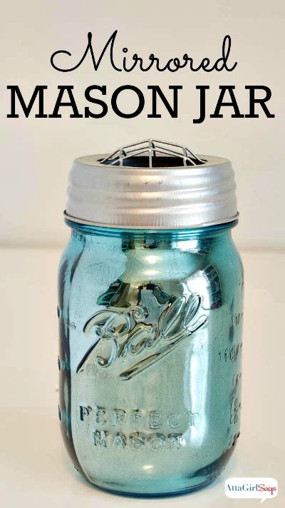 How To Make Mirrored Mercury Glass Mason Jars Diy Home Sweet Home
