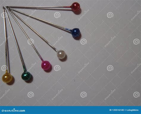 Multi Coloured Headed Sewing Pins Stock Photo Image Of Beautiful