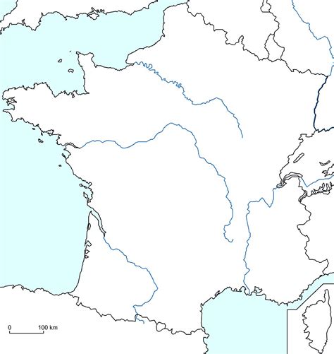 Cette feuille contient une carte de france vierge accompagnée d'une liste des fleuves, des océans, des chaînes de montagne, des pays limitrophes et des . Carte De France Vierge à Compléter Ce2 | My blog