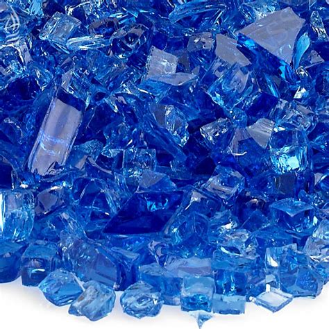 American Fire Glass 1 4 In Cobalt Blue Fire Glass 10 Lbs Bag Aff Cobl 10 The Home Depot