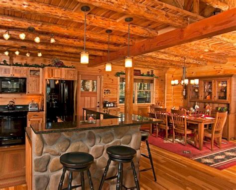 28 Extraordinary Rustic Cabin Interior Ideas With Awesome Decoration