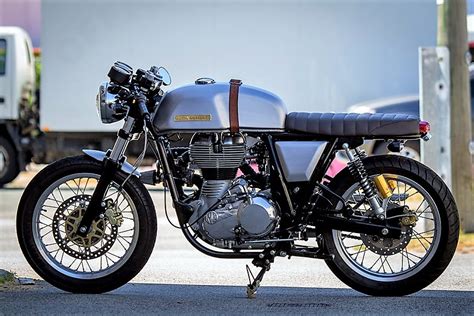 Powered by a 535cc, single cylinder, 4 stroke. Turbocharged Royal Enfield Continental GT-T by MotoMax