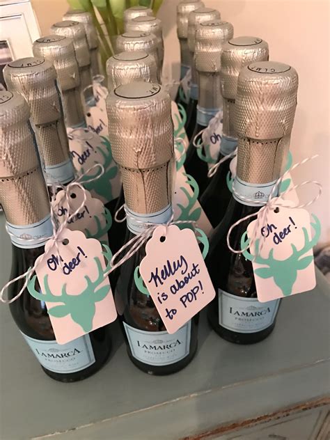 Mini Champagne Baby Shower Favors 1 From Ts That Pamper Your