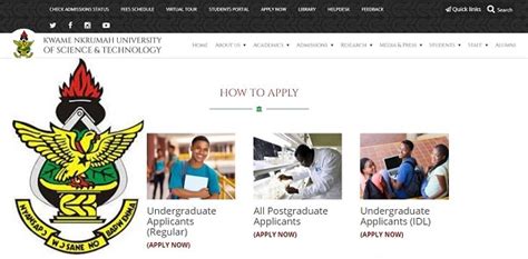 Knust Admission Portal 2022 2023 Log In And Apply Now